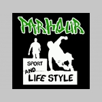 Parkour - Sport and Life style čierne trenírky BOXER s tlačeným logom, top kvalita 95%bavlna 5%elastan